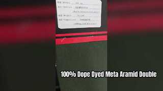 100% 原液染めメタアラミドダブルリブニット生地