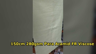 150 センチメートル 280gsm パラアラミド FR ビスコース ポリエステルブレンド耐火性作業服の生地