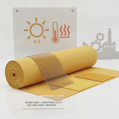 幅150cm アラミドバブリック 紫外線耐性レベル4〜5 保護服 熱隔熱 産業用