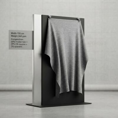 モダクリルFR 混合織物 68% モダクリル + 29% FR ビスコス + 3% スパンデックス