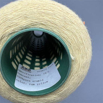 切られた抵抗力がある手袋のための66TEXパラグラフAramid繊維ヤーンの未加工黄色Ne18/2