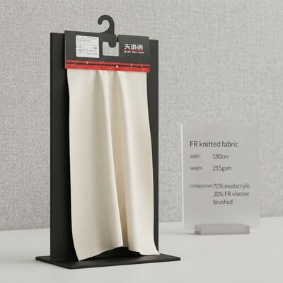FR ニットファブリック 180cm 幅 215gm 体重 70% モダクリル 30% FR 粘性 炎阻害性用